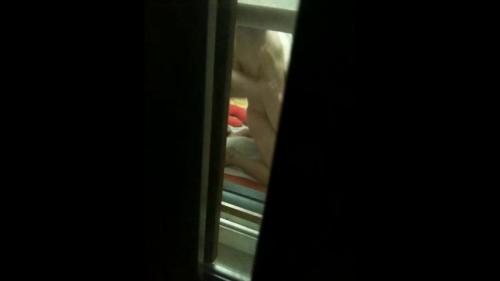 Peeping on hot sex through the window